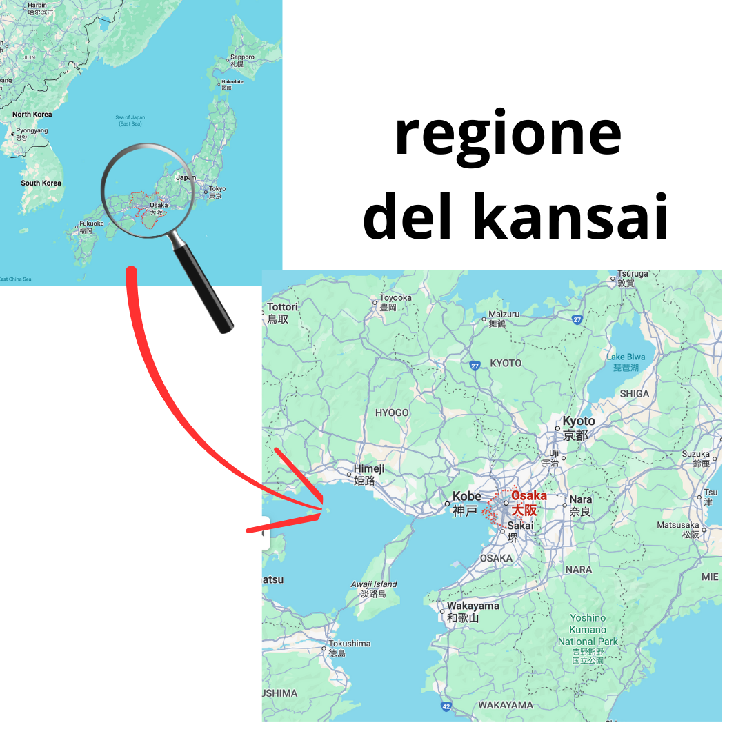 Il Kansai è una regione del Giappone con molti siti interessanti: Osaka, Kyoto, Nara, Kobe e Wakayama